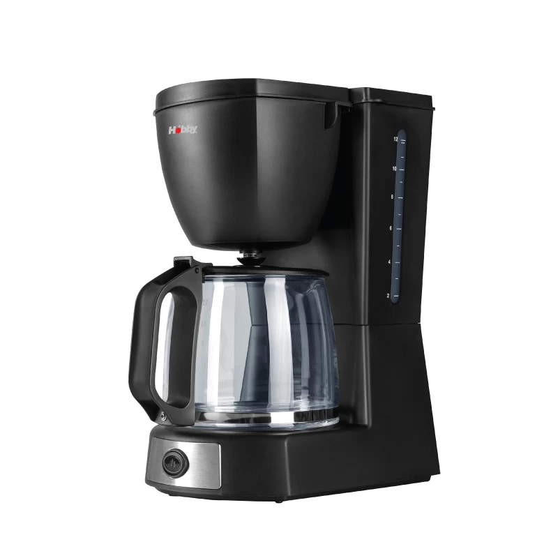 Hobby HCM-40349 Hobby Digital 1.2L Μαύρη/Inox Καφετιέρα Φίλτρου (400349)