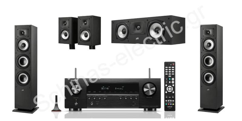Denon Home Cinema 5.2 AVC-660H + MXT60 + MXT-15 + MXT30 Σετ Ηχείων