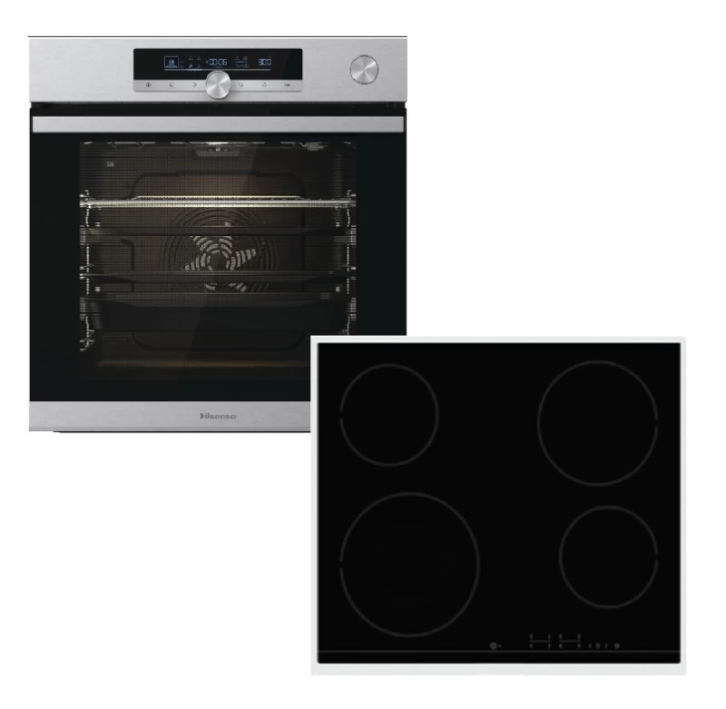 Hisense BSA66334AX + E6431X Σετ Φούρνος/Εστία