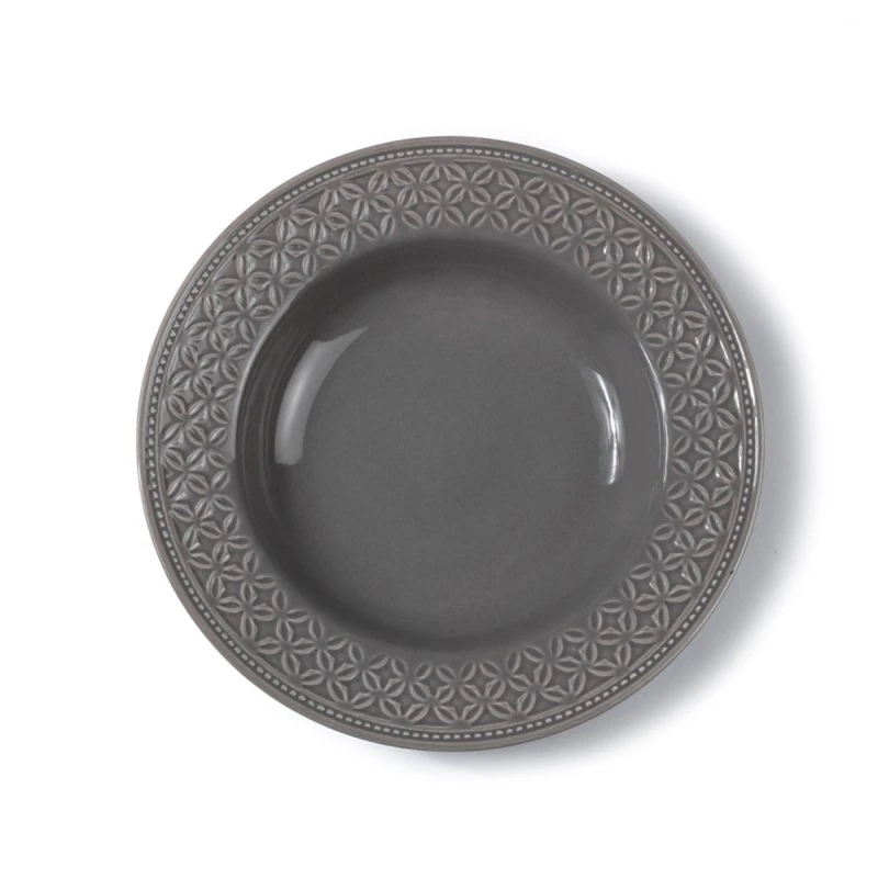 SP Tableware L.V. Studio Grey Πιάτο Βαθύ Πορσελάνης 23 εκ (60018711)