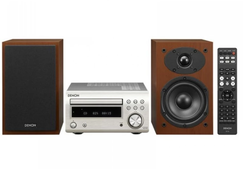 Denon D-M41 SILVER - WALNUT Μίνι Σύστημα HiFi (RCD-M41 PS + SC-M41 CW)