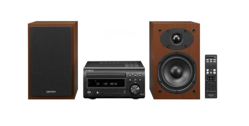 Denon D-M41 BLACK - WALNUT Μίνι Σύστημα HiFi (RCD-M41 BL + SC-M41 CW)