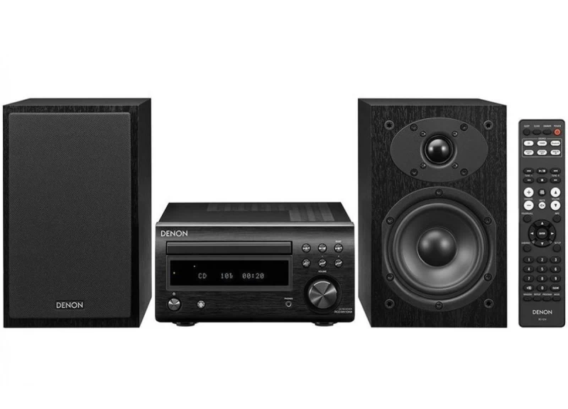 Denon D-M41 DAB Μαύρο - Μαύρο Μίνι Σύστημα HiFi (RCD-M41 DAB BL + SC-M41 BL)