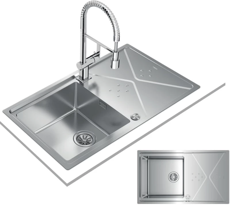 Teka BROOKLYN 50 M-XP 1B 1D Inox Νεροχύτης (115100022)