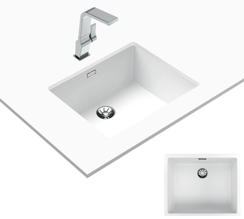 Teka RADEA R10 50.40 M-TG White Νεροχύτης (115230053)