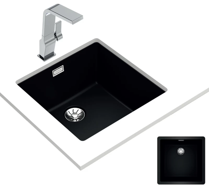 Teka RADEA R10 40.40 M-TG Βlack Νεροχύτης (115230048)