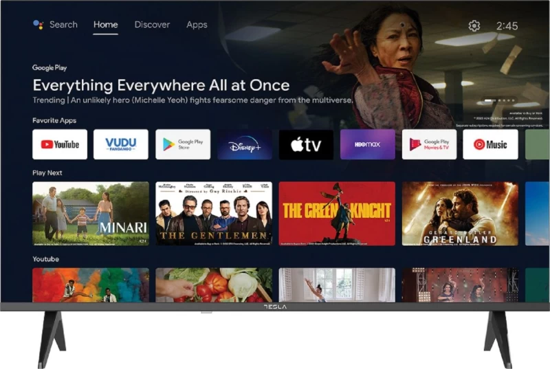 Tesla 43E635BFS 43'' FHD Ready Smart Android TV 11 Τηλεόραση