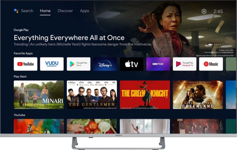 Tesla 65E635SUS 65'' UHD 4K Smart Android TV 11 Τηλεόραση