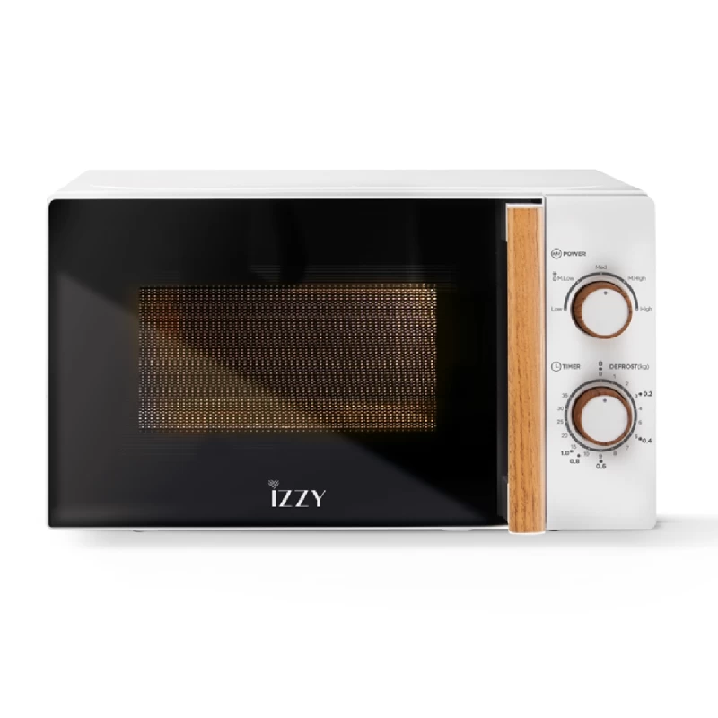 Izzy IZ-8006 Λευκός με Ξύλινες Λεπτομέρειες 20Lt Φούρνος Μικροκυμάτων (224900)
