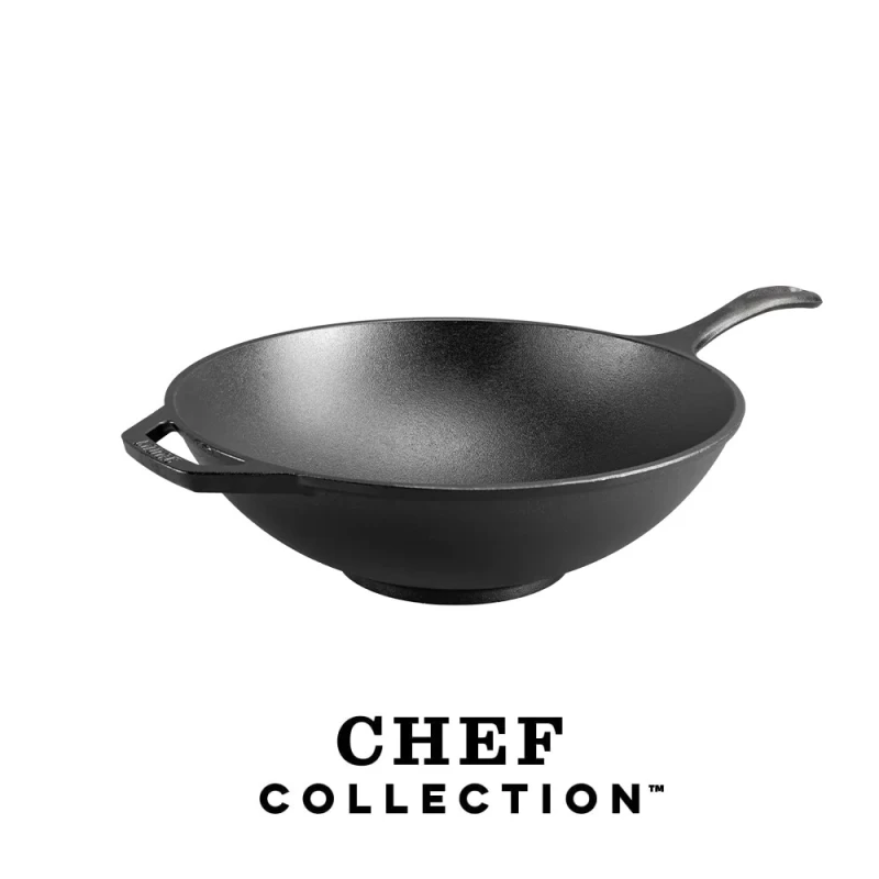 Lodge LC12W Μαντεμένιο Wok Chef Collection 31.75 εκ.