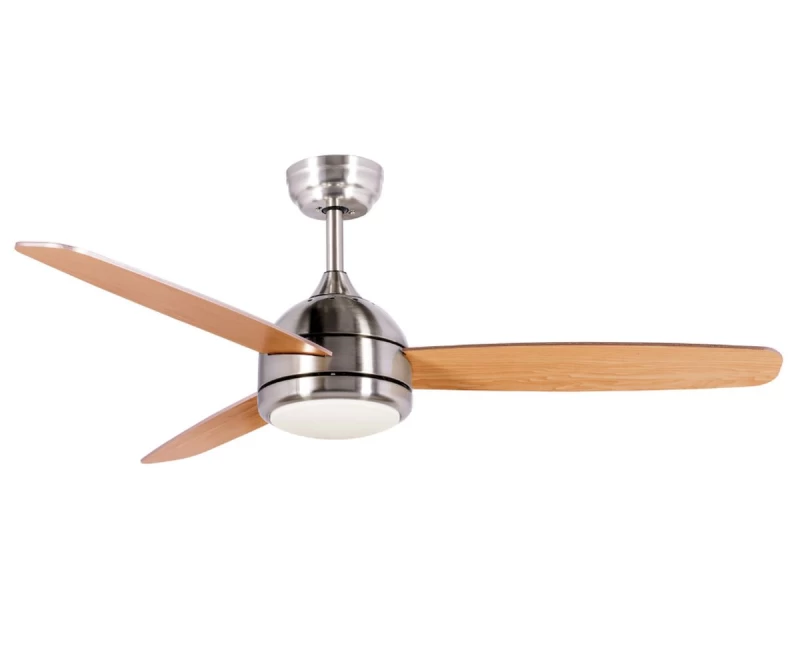 IQ CF-4812 Satin Nickel 48'' Ανεμιστήρας Οροφής με LED Φως και Τηλεχειριστήριο 85W