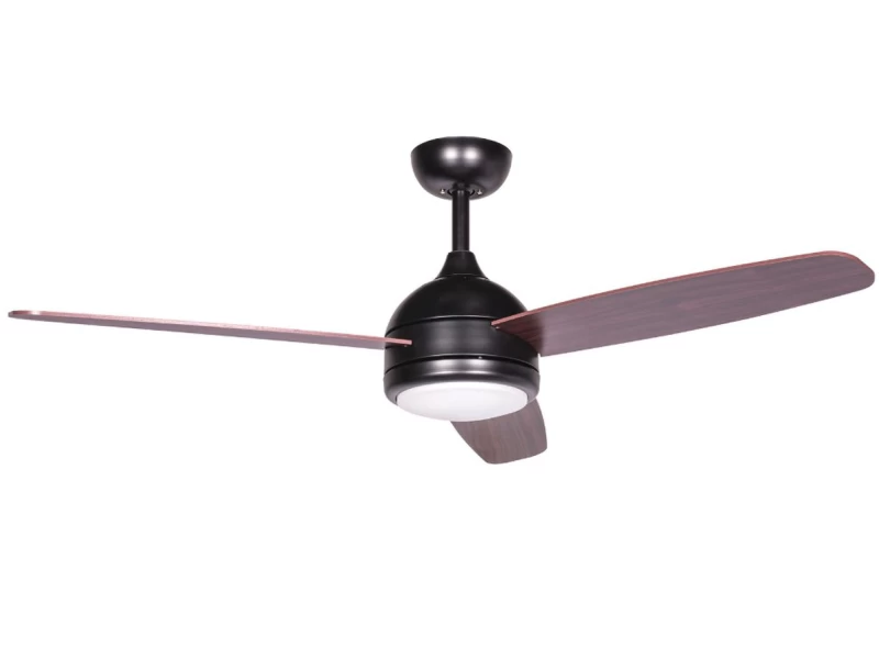 IQ CF-4812 Matt Black 48'' Ανεμιστήρας Οροφής με LED Φως και Τηλεχειριστήριο 85W