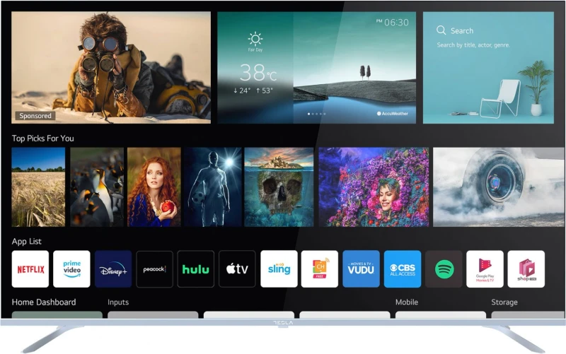 Tesla Q65K935SUS 65'' QLED 4K Smart TV Τηλεόραση