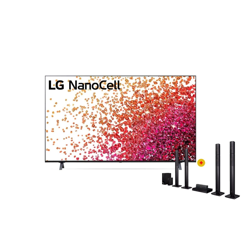 LG 50NANO756PR 50'' 4K + LHB655NW Σετ Τηλεόραση με Home Cinema Blu-ray 5.1