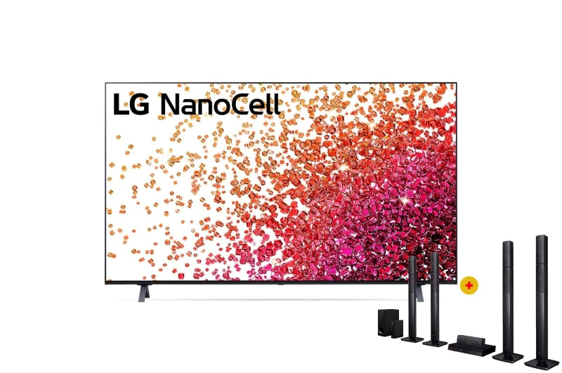 LG 50NANO756PR 50'' 4K + LHB655NW Σετ Τηλεόραση με Home Cinema Blu-ray 5.1
