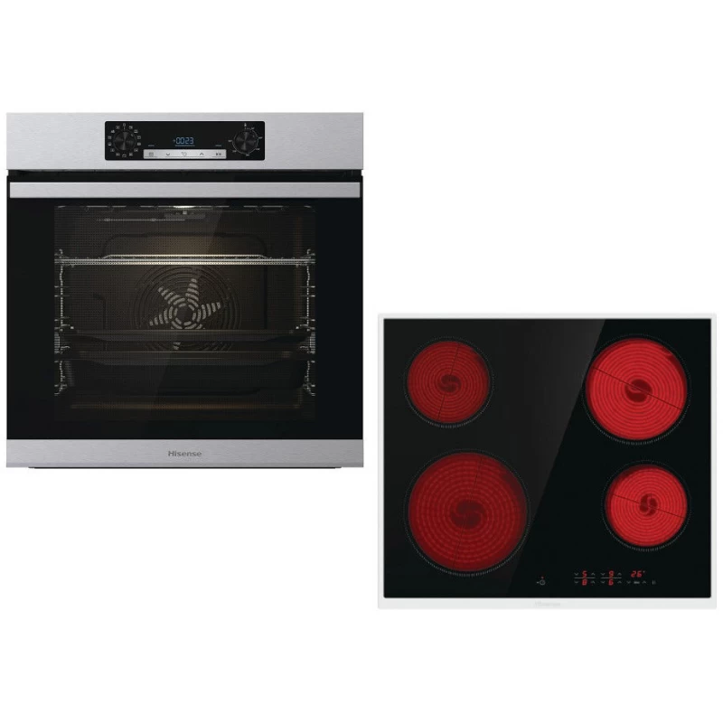 Hisense BSA65226AX + E6432X Σετ Φούρνος/Εστία