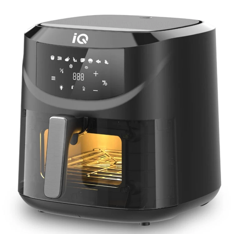 IQ AF-004 Φριτέζα Αέρος με Αποσπώμενο Κάδο XL 8lt Black
