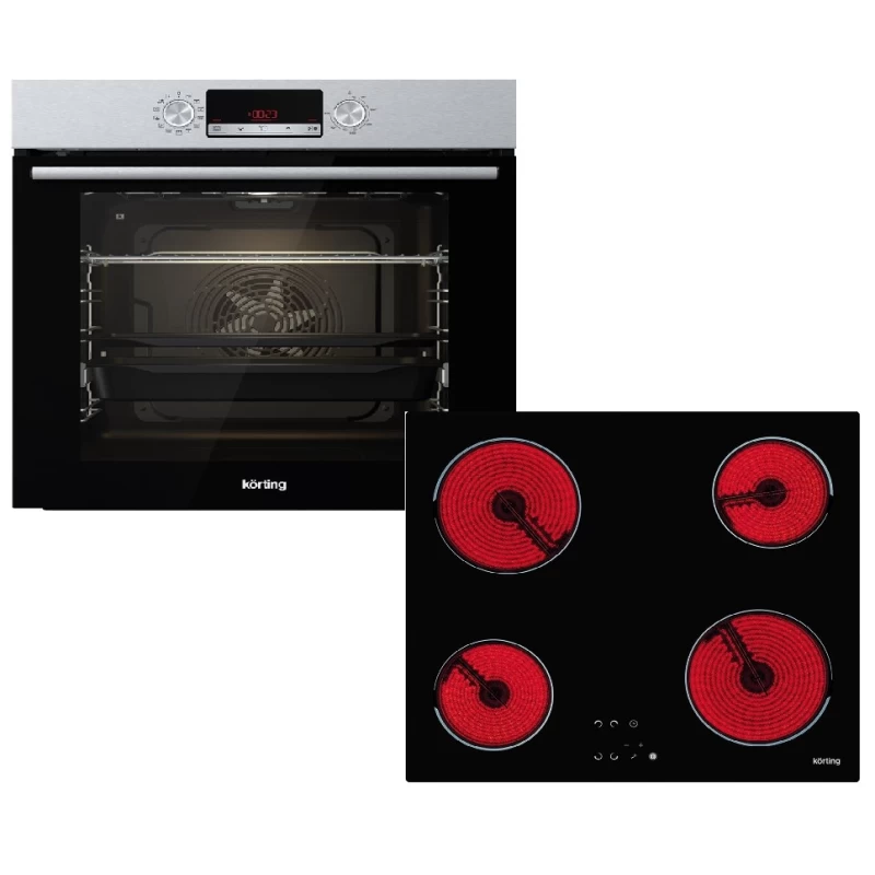 Korting KBO6737E06X + HE6241C Σετ Φούρνος/Εστία