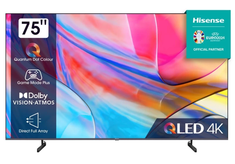 Hisense 75A7KQ 75'' Smart TV QLED 4K Τηλεόραση