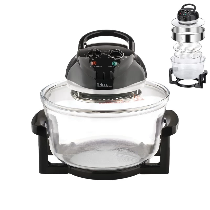 Telco FG-615 Ηλεκτρικό φουρνάκι-ρομποτάκι 1400W Μαύρο (060130)