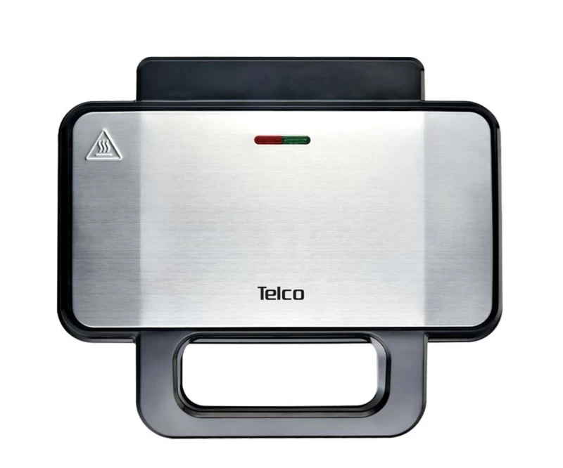 Telco ZJ-255 Τοστιέρα Σαντουιτσιέρα με XL grill πλάκες 1000W inox (060128)