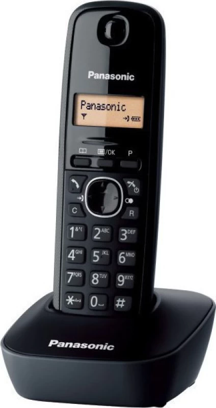 Panasonic KX-TG1611GRH Μαύρο Ασύρματο Τηλέφωνο