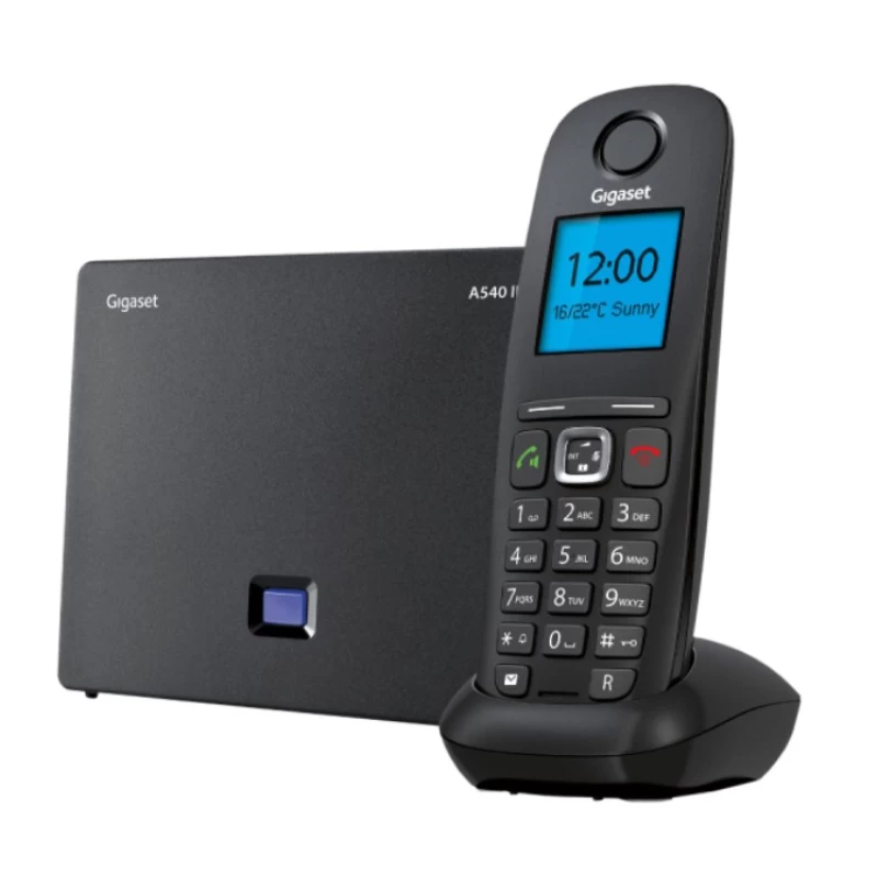 Gigaset A540 IP Μαύρο ασύρματο τηλέφωνο σταθερής Dect με VoIP