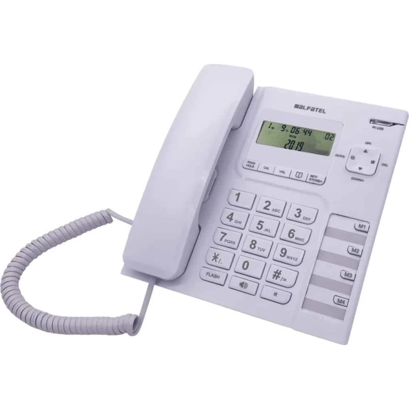 Alfatel 1308 Λευκό Ενσύρματο Τηλέφωνο (200239)