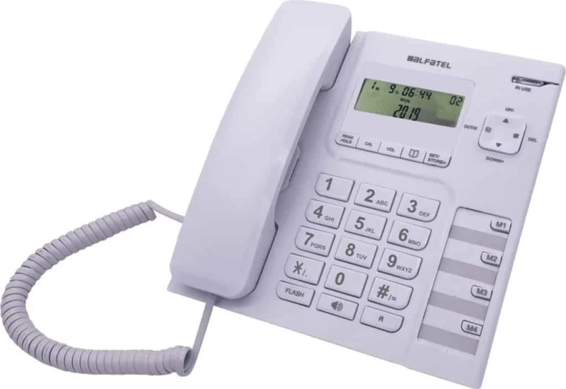 Alfatel 1308 Λευκό Ενσύρματο Τηλέφωνο (200239)