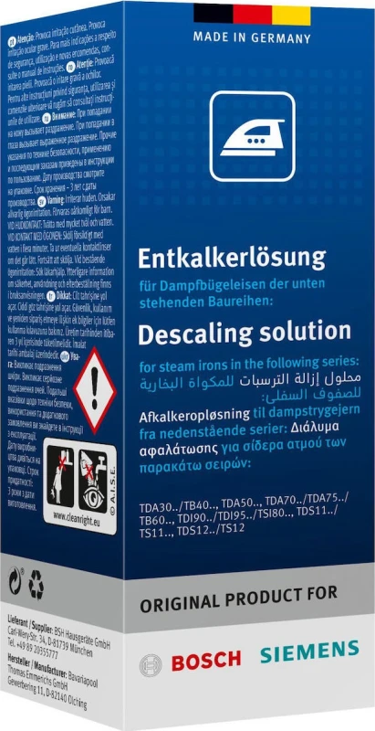 Bosch 311972 Καθαριστικό Πλάκας για σίδερα ατμού