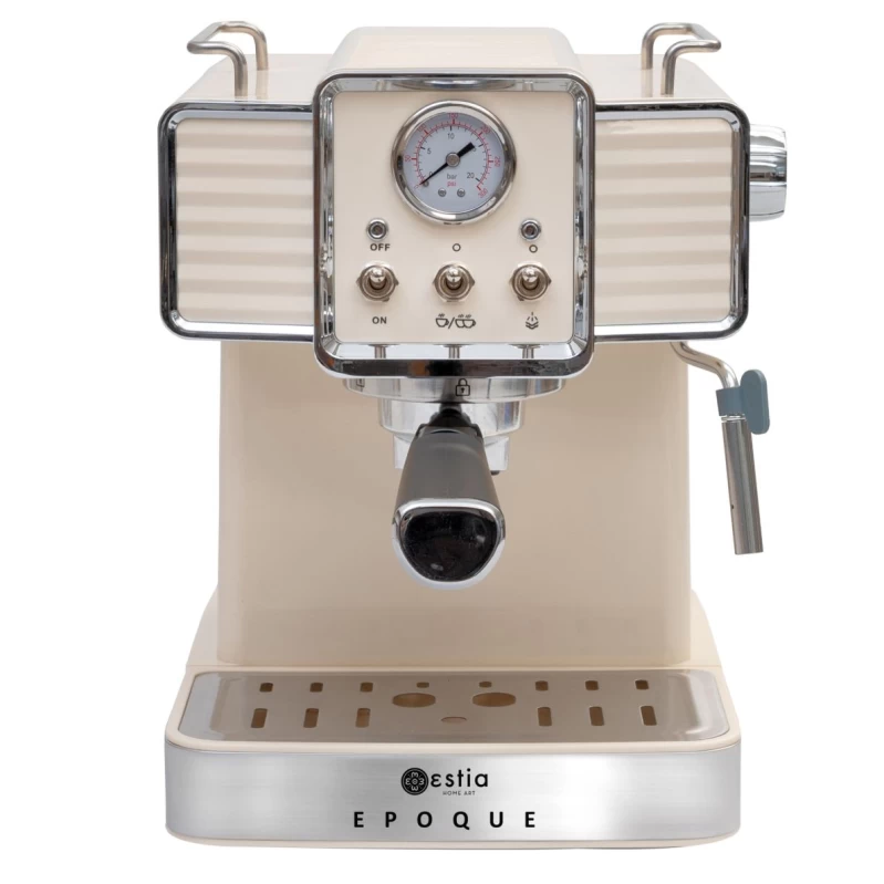 Estia 06-12342 Retro Epoque Μπεζ Μηχανή Espresso 1350W 20bar