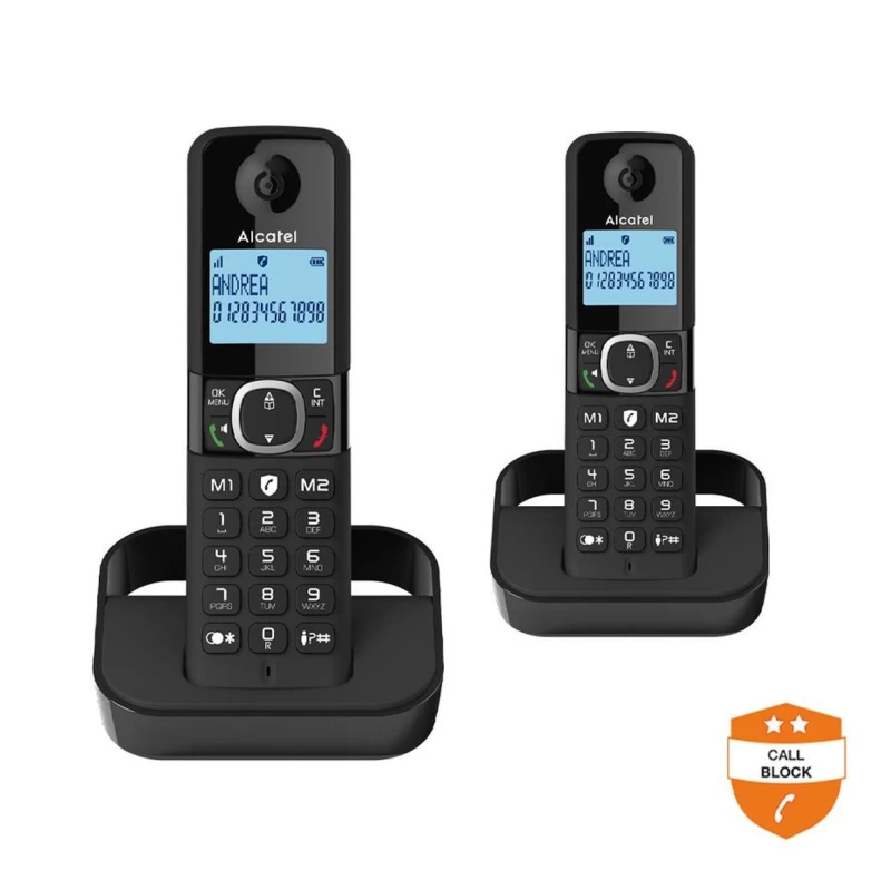 Alcatel F860 CE DUO Ασύρματο τηλέφωνο με δυνατότητα αποκλεισμού κλήσεων (010049)