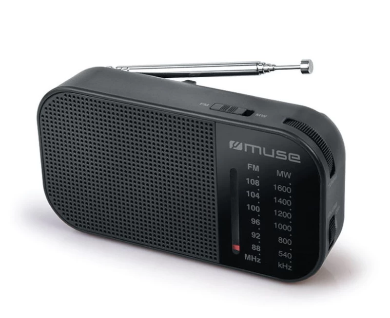Muse M-025R Ραδιόφωνο Μπαταρίας Γκρί Αναλογικό (230155)