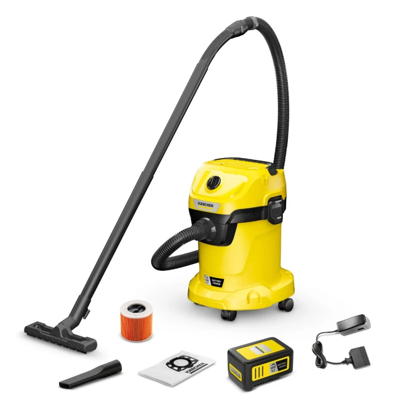 Karcher WD 3-18 Battery Set Σκούπα υγρής και ξηρής αναρρόφησης μπαταρίας (1.628-551.0)