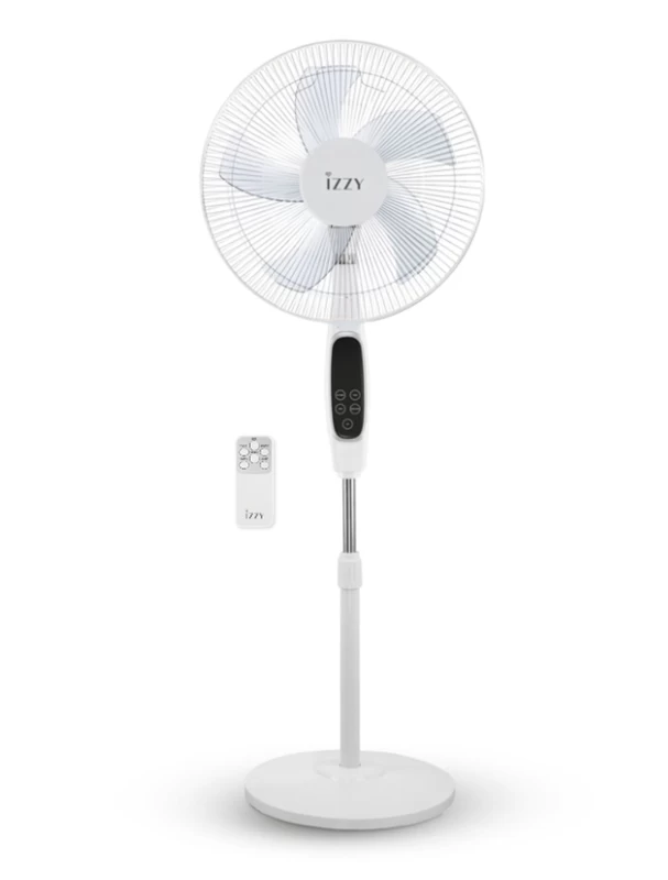 Izzy IZ-9042 Λευκός 16΄΄– 70W Τηλεχειριστήριο Ανεμιστήρας Δαπέδου (224422)