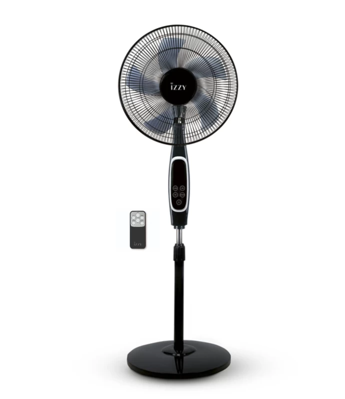 Izzy IZ-9042 Μαύρος 16΄΄– 70W Τηλεχειριστήριο Ανεμιστήρας Δαπέδου (224354)