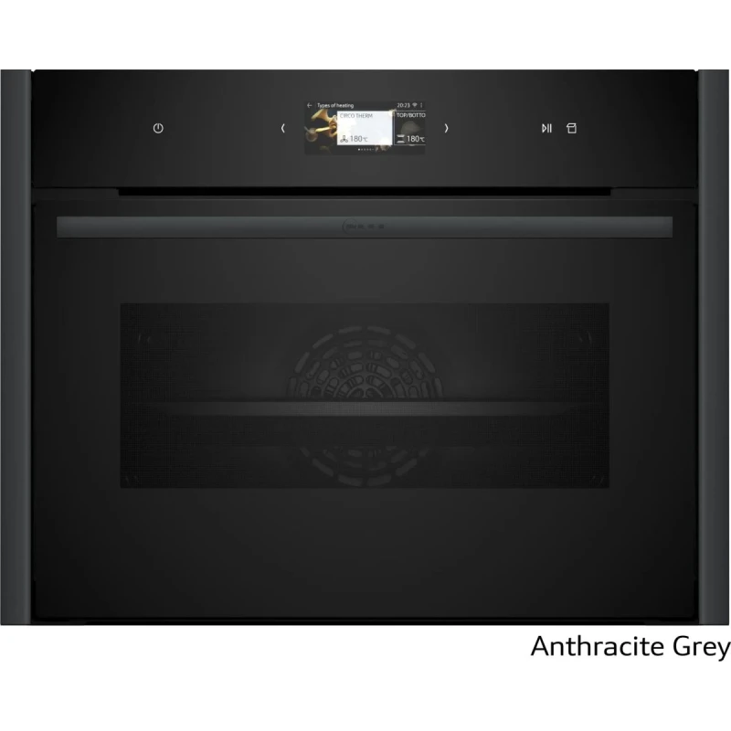 Neff C29FS3AY0 Anthracite Grey Εντοιχιζόμενος Φούρνος Compact NFS45E2A0 (C29FS3AY0 + Z9045AY0)