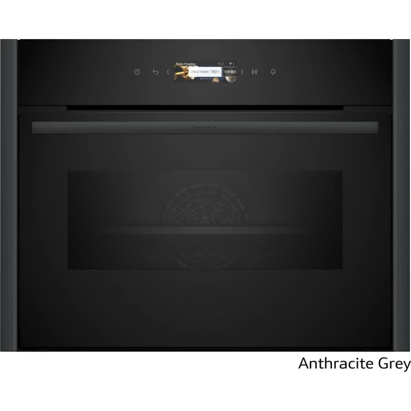 Neff C29MR21Y0 Anthracite Grey Εντοιχιζόμενος Φούρνος Compact NMW45E2A0 (C29MR21Y0 + Z9045AY0)