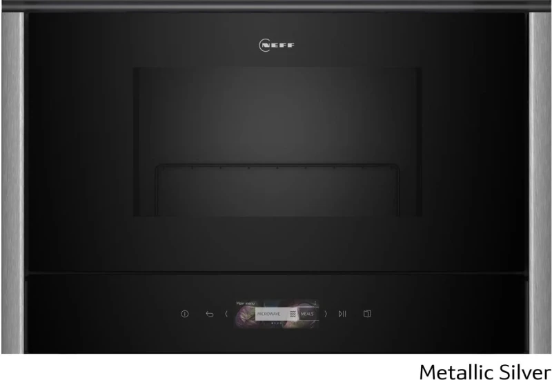 Neff NL9GR31Y1 Metallic Silver Εντοιχιζόμενος Φούρνος Μικροκυμάτων NML38E0M0 (NL9GR31Y1 + Z9038MY0)