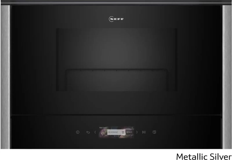 Neff NR9GR31Y1 Metallic Silver Εντοιχιζόμενος Φούρνος Μικροκυμάτων NMR38E0M0 (NR9GR31Y1 + Z9038MY0)