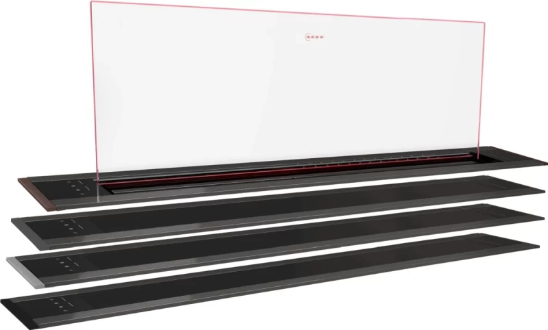 Neff I98WMM1Y7 Brushed Bronze Απορροφητήρας Πάγκου Βυθιζόμενος με Κρύσταλλο 90cm NGLDR90B0 (I98WMM1Y7 + Z5802GLBY0) 