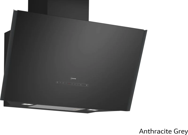 Neff D98IPT2Y5 Anthracite Grey Απορροφητήρας Καμινάδα Τοίχου 90cm NINCL90A0 (D98IPT2Y5 + Z91BIE9AY0) 