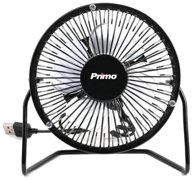 Primo PRMF-80427 6'' 15εκ Με USB Μαύρος Ανεμιστήρας Mini Γραφείου (800427)