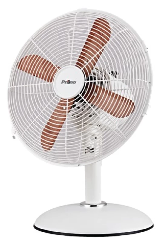 Primo PRΤF-80621 Ανεμιστήρας Επιτραπέζιος 12'' 30εκ. Λευκό - Ξύλο (800621)