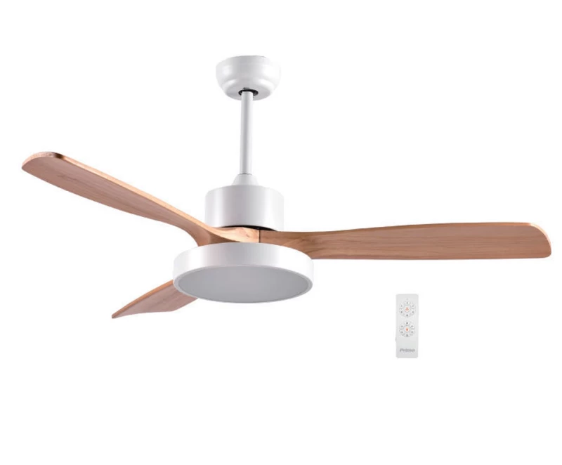 Primo PRCF-80616 Ανεμιστήρας Οροφής 52'' 130εκ. Με Τηλεχειριστήριο 1 Φως LED 3 Φτερά Λευκός με ξύλινα φτερά (800616)
