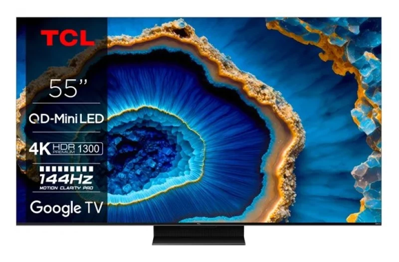 TCL 55C805 55'' UHD 4K Mini-LED with QLED Smart TV Τηλεόραση