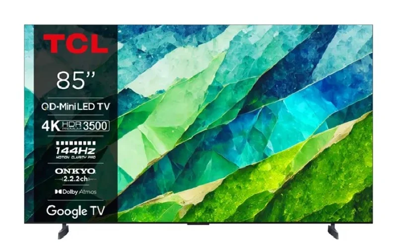 TCL 85C855 85'' UHD 4K Mini-LED with QLED Smart TV Τηλεόραση