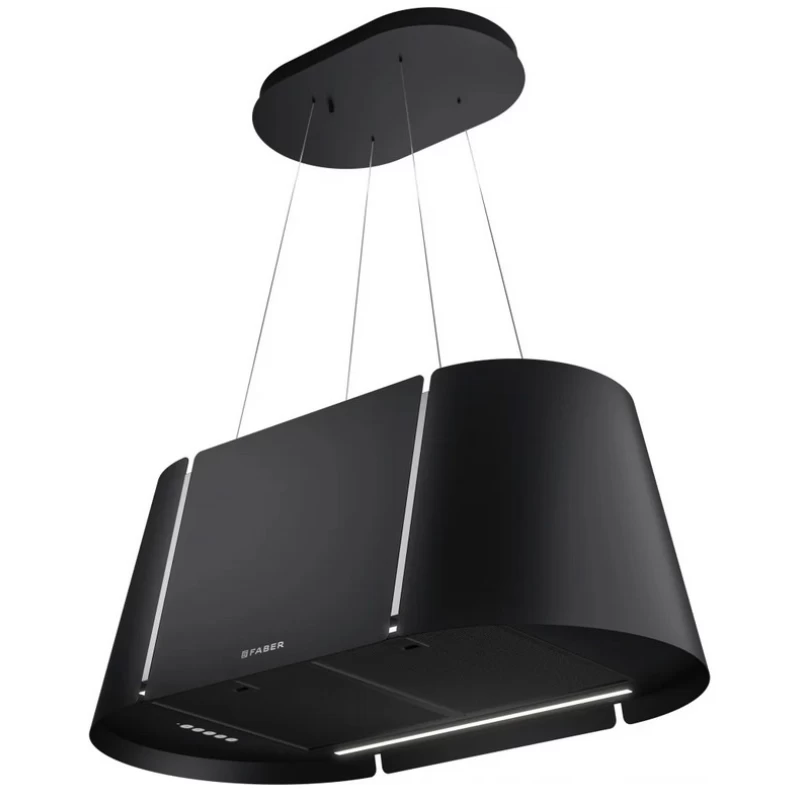 Faber Beat XL BK Matt F80 Απορροφητήρας Νησίδα-Οροφής (345.0698.955)