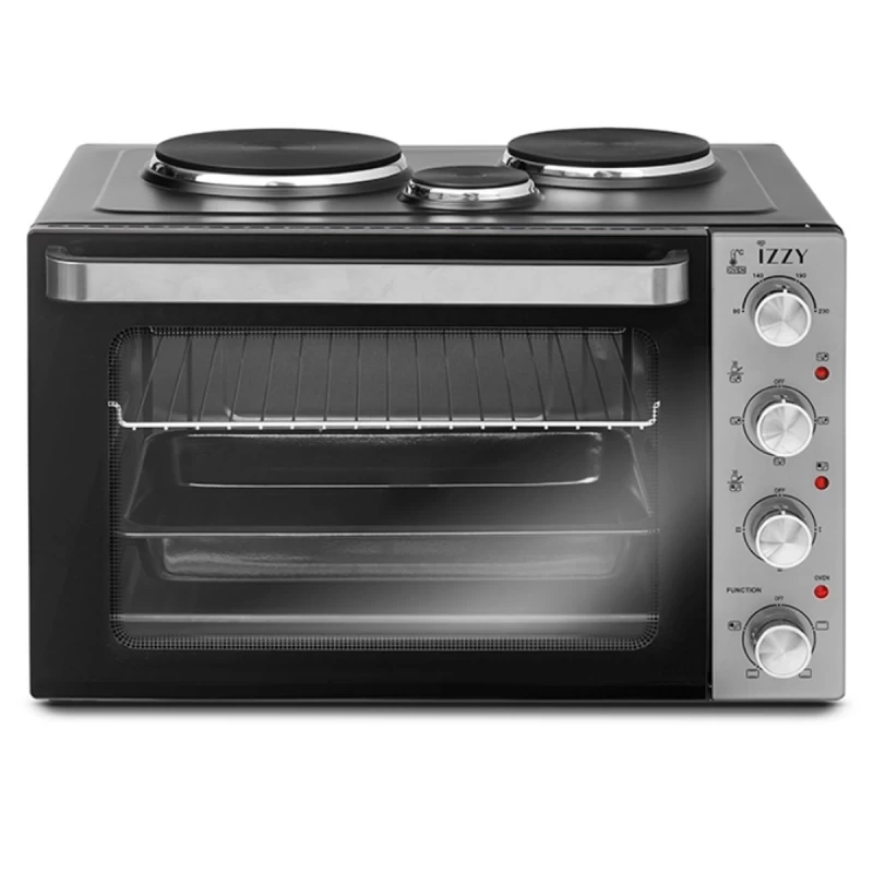 Izzy IZ-8008 Μίνι Φούρνος με 3 Εστίες 48Lt (224349)