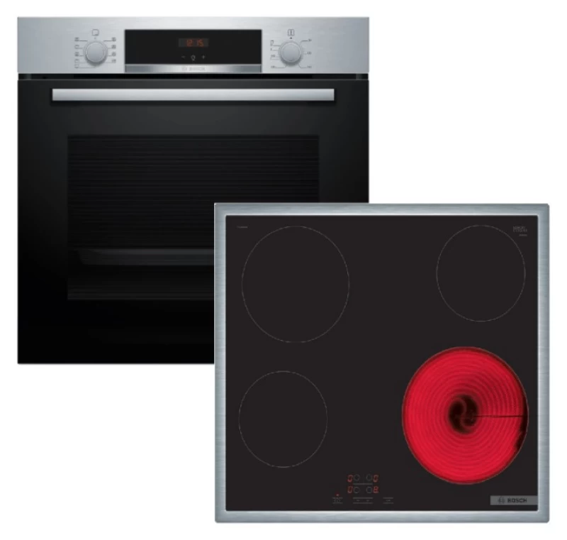 Bosch HBA514BS3 + PKE645BA2E Σετ Φούρνος/Εστία (BA51FN03)